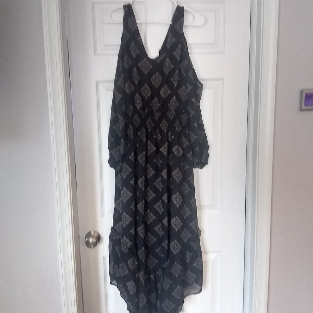 Adam Levine Black Cold Shoulder Dress Size M-NWT